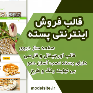 سایت آماده شرکتی و فروشگاهی پسته