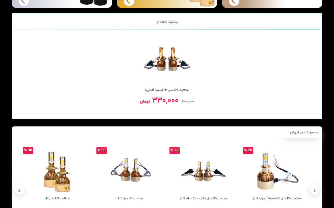 سئوی سایت فروشگاه لوازم یدکی